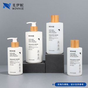 Minnie Exquisite Young 500ml <b>Pump</b> <b>Bottle</b> With Bamboo Cap For Cosmetic Packaging - Product Image 5