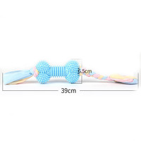 Vente en gros Jouet pour chien Os Caoutchouc durable et écologique pour mâcheurs agressifs Jouet pour chien 39cm Tug of War pour l'entraînement