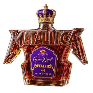 Metallic 44 Years of Rock Botella de vino transparente moderna-Edición limitada 301-400ml Capacidad - Product Image 5