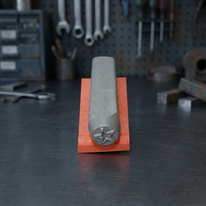 Poinçon en acier inoxydable motif étoile pour la fabrication de bijoux, outil de marquage pour métal, cuir, argile et bois | GS1457A - Product Image 3