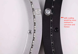 Rotazione liscia a 360 gradi a basso rumore 5 pollici 120 mm <span class=keywords><strong>lazy</strong></span> <span class=keywords><strong>Susan</strong></span> in alluminio per tavolo da mobili - Product Image 5