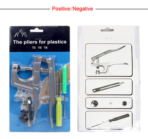 T5/T8 <span class=keywords><strong>Pince</strong></span> à <span class=keywords><strong>pression</strong></span> manuelle à quatre boucles Bouton en résine plastique coloré Outils d'installation manuelle <span class=keywords><strong>pour</strong></span> bricolage - Product Image 5