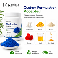 Poudre de spiruline bleue de qualité cosmétique, haute pureté, matière première pour les soins de la peau, service OEM/ODM personnalisé