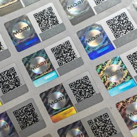 Özel Logo Baskılı Kurcalamaya Karşı Koruyucu Etiketler PET Çizilirken Boşalan QR Kodlu 3D Holografik Tasarım Güvenlik Doğrulama Sistemi Mum