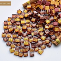Mini-tuiles de mosaïque triangulaires en verre cristal (vitrifiées) en vrac pour l'art de la mosaïque DIY pour enfants, décoration maison et jardin, matériau sûr