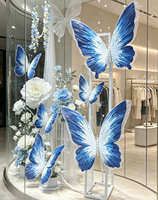 G-192 Décoration Papillon Géant 3D en Papier pour Scène de Mariage, Vitrine de Centre Commercial, Galerie d'Art et Point Photo sur les Réseaux Sociaux