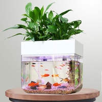 Système hydroponique numérique électronique compact pour la maison, alimenté par USB, jardin hydroponique, aquaponie, poissons pour la culture des plantes
