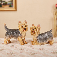 Figurines de chiens en résine, dessin animé, décoration de la maison, pour enfants