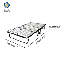 Lit pliant moderne en métal pour bureau, hôtel, appartement, taille Queen ou Full, facile à manipuler, structure durable avec revêtement en poudre, idéal pour chambre à coucher