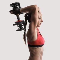Haltères réglables en fonte de 25 kg (55 lb) pour entraînement de force, poids de main, changement rapide