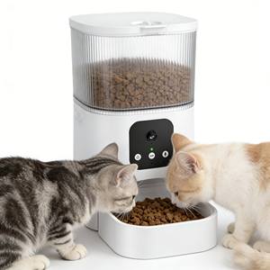 Distributeur automatique de nourriture pour animaux de compagnie durable, distributeur intelligent de nourriture pour animaux, distributeur de nourriture pour animaux de compagnie en matériau de qualité alimentaire, bols et distributeurs pour animaux de compagnie - Product Image 1