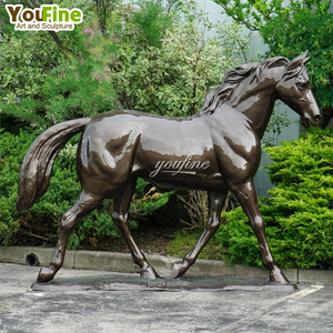 Скульптура YOUFINE: Трехконный конный гарнизон в натуральную величину из литой латуни/бронзы для сада/садового участка/особняка - Product Image 6