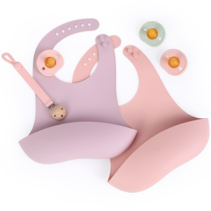 Großhandel benutzer definierte Silikon Baby Girl Boy Lätzchen - Product Image 6