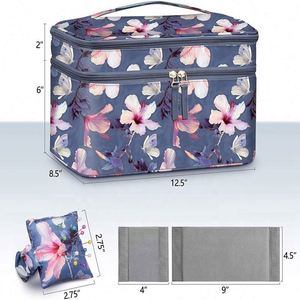 Usine BSCI, trousse de couture personnalisée à double couche, étui de rangement pour accessoires de couture, sac de voyage pour accessoires de couture - Product Image 5