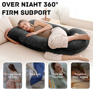 Oreiller de maternité et d'allaitement en mousse à mémoire de forme en U personnalisé M 2026 pour une soutien doux pendant la grossesse - Product Image 3
