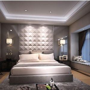 Interno esterno grande diamante trame Decorative 3d parete Pvc pannelli decorazioni per la casa 3d carta da parati - Product Image 5