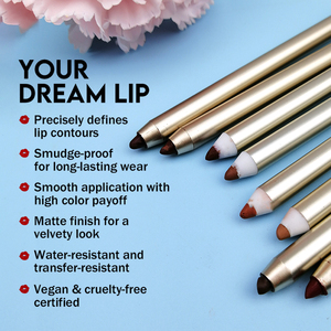 <span class=keywords><strong>Crayon</strong></span> à lèvres professionnel crémeux longue durée, <span class=keywords><strong>crayon</strong></span> à lèvres mat à haute pigmentation, <span class=keywords><strong>crayon</strong></span> à lèvres naturel imperméable à haute pigmentation - Product Image 2