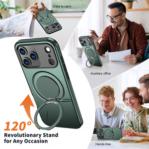Funda Resistente Premium para <span class=keywords><strong>iPhone</strong></span> 17/17 <span class=keywords><strong>Pro</strong></span> <span class=keywords><strong>Max</strong></span>/17 Air/17E/16 <span class=keywords><strong>120</strong></span> °   Soporte Revolucionario para Cualquier Ocasión, Funda Protectora a Prueba de Golpes - Product Image 5