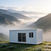 Maison préfabriquée moderne de luxe en acier, conteneur portable, maison modulaire mobile, 2-3 chambres, faible coût pour le bureau à domicile ou l'habitation