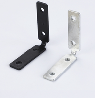 Connecteur d'angle dissimulé en L sans poignée en aluminium pour meuble, cadre de porte et quincaillerie de fixation