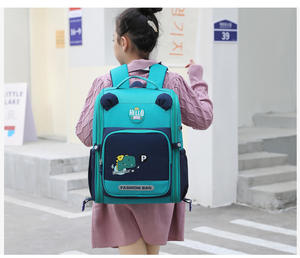 Cartables primaires pour filles-Cartables à roulettes pour enfants de grande capacité 1er-6e année-Protection de la colonne vertébrale Sacs à double épaule - Product Image 5