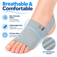 Manchons de soutien de la voûte plantaire en gel pour femmes et hommes, attelle de compression pour le pied avec coussinets pour pieds plats, confort quotidien