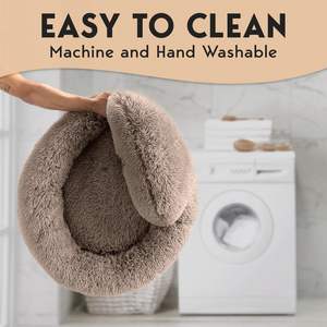 थोक सभी मौसमों सार्वभौमिक प्लग गर्म आरामदायक पालतू जानवर आरामदायक कुत्ते के बिस्तर कंबल फैशनेबल नकली फर साफ करने योग्य - Product Image 5