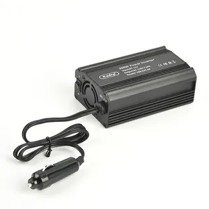 Precio bajo Ac Outlets Encendedor de cigarrillos Potencia 150W Inversor de corriente 12V 24V a 220V Convertidor de coche Inversor Cargador de fuente