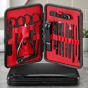 ASAP Professional Stainless Steel <b>Manicure</b> Pedicure <b>Kit</b> 10-in-1 Nail Clipper Luxurious Nail Care Set for Salon Home Use Pakistan - Product Image 5