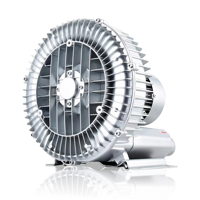 Single-Phase High Pressure Ring Blower Vacuum Air Pump 220V 50Hz Electric Blower for Aquaculture High HP Air Blower
