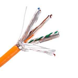 Bouclier en cuivre de production en usine catégorie <span class=keywords><strong>7</strong></span> cat <span class=keywords><strong>7</strong></span> cat 7a câble réseau ethernet 305m boîte de 1000 pieds - Product Image 4