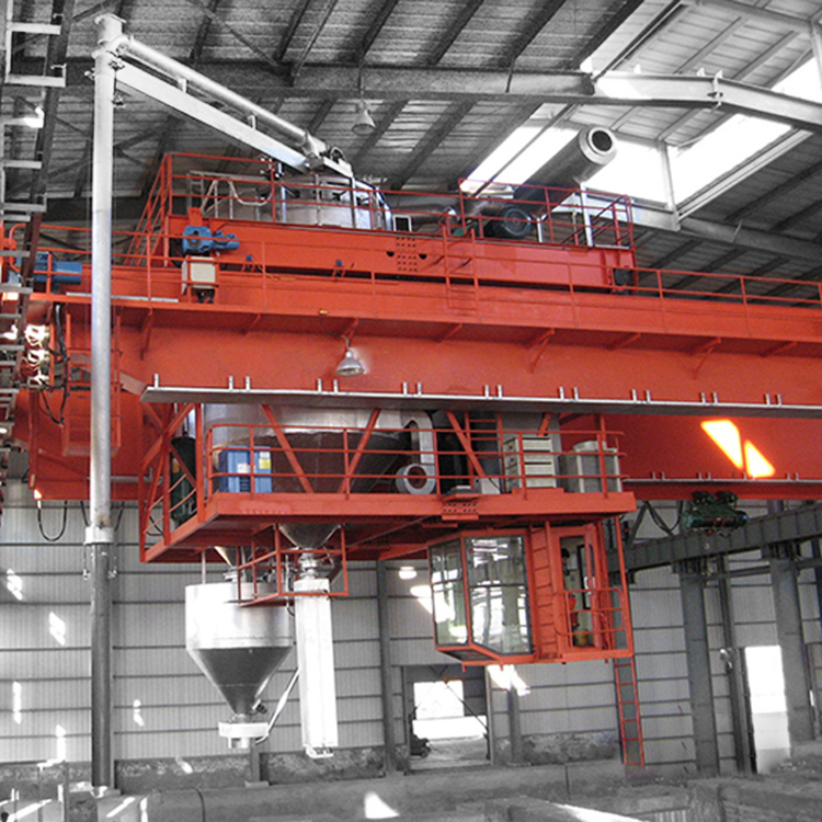Hook Double Girder Overhead Travelling Crane 100 / 20T 22m Lifting Height