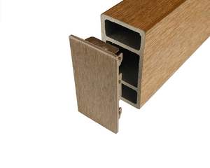 Wpc pannello murale <span class=keywords><strong>legno</strong></span> a doghe Wpc in <span class=keywords><strong>legno</strong></span> tubo quadrato travi Decorative <span class=keywords><strong>per</strong></span> esterni - Product Image 5