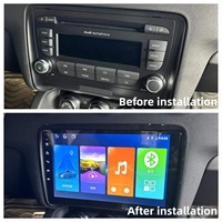 Head Unit Stereo Mobil Android 9 inci dengan Wireless CarPlay & Android Auto untuk AUDI TT 2006-2014, Pemasangan Tanpa Merusak