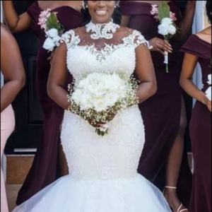 Gran oferta, vestido de novia sin tirantes con cola de pez, vestido de novia ajustado con pliegue sencillo, vestido de novia elegante de hada y Sirena - Product Image 1