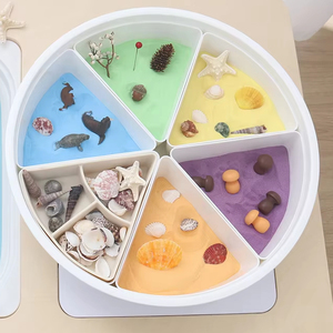 Unisex Montessori bé trẻ em cảm giác chơi Khay nắp giáo dục sớm Đồ chơi món quà hoàn hảo 2-7 năm cảm giác bin công cụ đồ chơi - Product Image 2