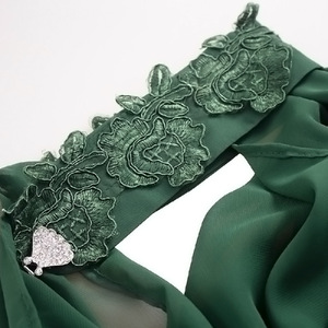 Mantello con Cappuccio in Chiffon, Cappa Medievale, Abito Wicca, Sciarpa per Costume da Strega o Mago, Halloween, Donna, Coldker - Product Image 2