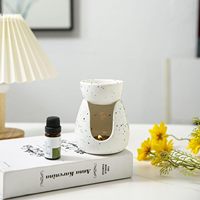 Brûleur d'huile essentielle en céramique, brûleur de bougie, chauffe-cire, chauffe-bougie, brûleur de cire en céramique