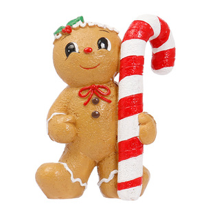 New Year Resin <b>Hanging</b> Ornaments Gingerbread Man Candy Canes Tree <b>Star</b>-High Quality Home Holiday Christmas Decorations in Bags - Product Image 5