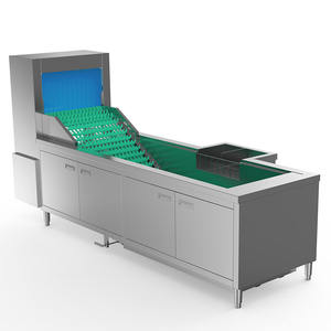 Grand lave-vaisselle <span class=keywords><strong>de</strong></span> type vol à convoyeur <span class=keywords><strong>avec</strong></span> pré-lavage évier à bulles lave-vaisselle industriel - Product Image 3