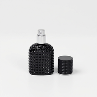 Flacon de parfum cylindrique vide en verre 28ML, vaporisateur en gros 100 pièces, étiquette personnalisée, rechargeable, luxe, brume fine