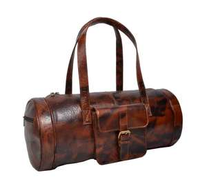 Genuine Leather Duffel <b>Bag</b> for Man and Woman <b>Garment</b> <b>Bag</b> Best Carry on Luggage Your Shoes in Real Leather <b>Bag</b> for Unisex - Product Image 2