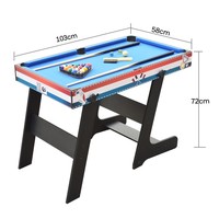 Table de football, billard, tennis de table, hockey sur glace 4 en un Table de jeu debout multifonctionnelle pliable pour un usage domestique