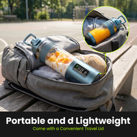Nouveau design d'usine, mixeur portable 600 ml avec écran tactile pour les voyages