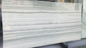 Dalle de pierre naturelle en quartzite blanche polie au Brésil Zebrino Bianco Classico Cuarcita Dura Calacatta Macaubas Grande dalle imperméable - Product Image 3