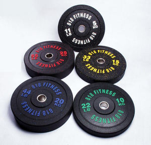 Cross-border Wholesale Commercial Gym Household Particle Color Exercise Rubber Weight <strong>Plates</strong> - Product Image 1