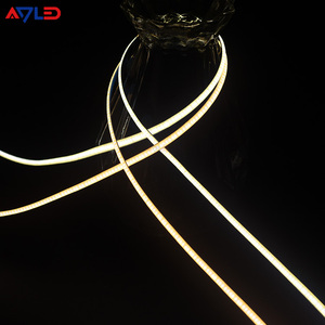 Super ultra slim thin 3mm 400led 528led 12V 24V CRI90 White High Density LED Tape Flexible COB LED Strip Lights DIY - Product Image 1