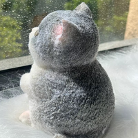Mainan kucing besar buatan tangan, mainan Taba kucing Squishy besar penghilang stres lembut lucu hadiah