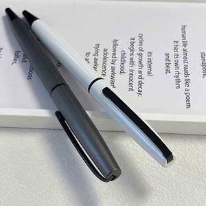 Stylo bille rotatif classique personnalisé en métal, encre noire 0,5 mm, non effaçable, cadeau promotionnel publicitaire, logo d'hôtel - Product Image 1