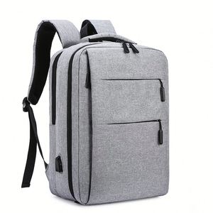 Mochila para Portátil de 15.6 Pulgadas con Hebilla de Fijación de Tela, Puerto de Carga USB y Gancho para Llaves - Product Image 2